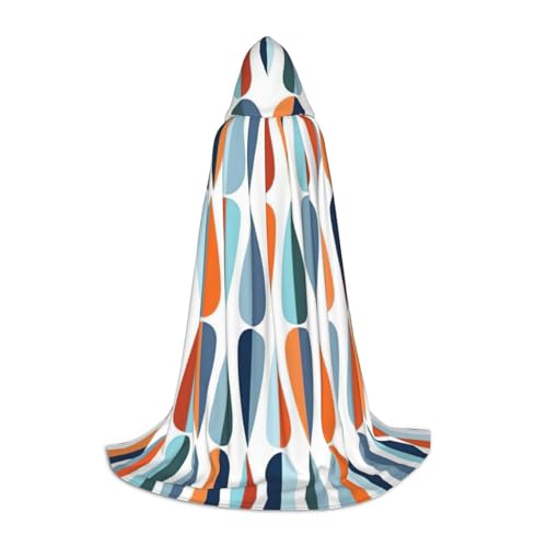 UVBDF Mid-Century Modernes Retro-Kostüm mit Tropfenformen, Halloween-Kostüm, Kapuzenumhang, Cosplay, Umhang, Accessoire, Karnevals-Must-Have UVBDF Mid-Century Modernes Retro-Kostüm mit Tropfenformen, Halloween-Kostüm, Kapuzenumhang, Cosplay, Umhang, Accessoire, Karnevals-Must-Have von UVBDF