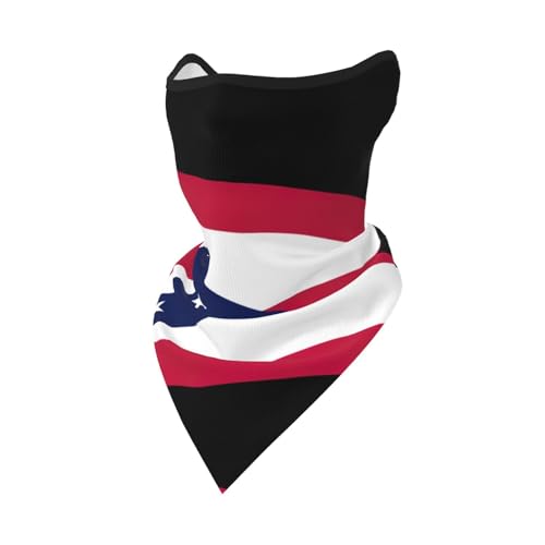 UVBDF Ohio State Flag Face Cover Schal Atmungsaktiv für Laufen Camping Klettern UVBDF Ohio State Flag Face Cover Schal Atmungsaktiv für Laufen Camping Klettern von UVBDF