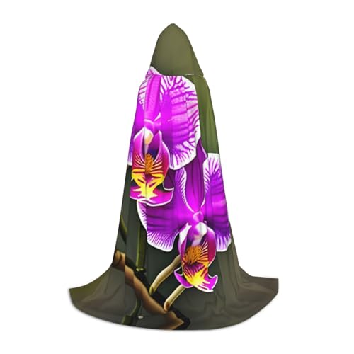 UVBDF Orchideenblumen-Halloween-Kostüm, Kapuzenumhang, Cosplay, Umhang, Umhang, Zubehör, Karnevals-Must-Have UVBDF Orchideenblumen-Halloween-Kostüm, Kapuzenumhang, Cosplay, Umhang, Umhang, Zubehör, Karnevals-Must-Have von UVBDF