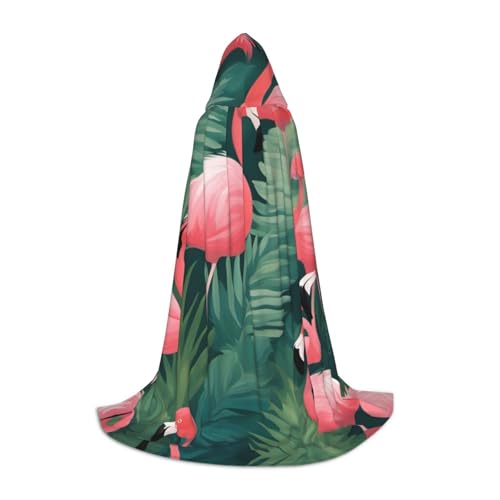 UVBDF Pinker Flamingo-Sukkulenten-Halloween-Kostüm, Kapuzenumhang, Cosplay, Umhang mit Umhang, Zubehör, Karnevals-Must-Have UVBDF Pinker Flamingo-Sukkulenten-Halloween-Kostüm, Kapuzenumhang, Cosplay, Umhang mit Umhang, Zubehör, Karnevals-Must-Have von UVBDF
