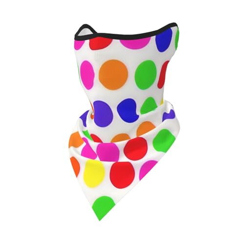 UVBDF Polka Dot Face Cover Schal Atmungsaktiv für Laufen Camping Klettern von UVBDF