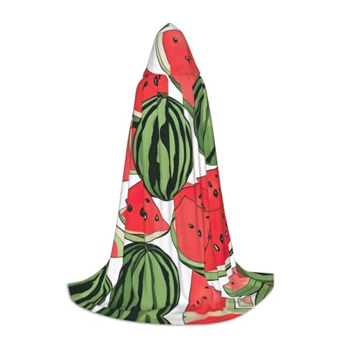 UVBDF Roter Wassermelonen-Halloween-Kostüm, Kapuzenumhang, Cosplay, Umhang, Umhang, Zubehör, Karnevals-Must-Have UVBDF Roter Wassermelonen-Halloween-Kostüm, Kapuzenumhang, Cosplay, Umhang, Umhang, Zubehör, Karnevals-Must-Have von UVBDF