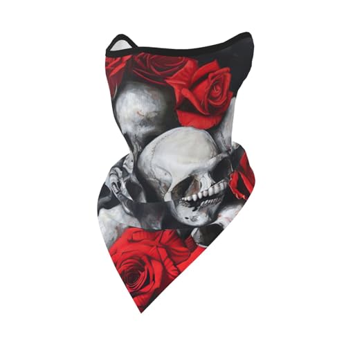 UVBDF Schal mit Totenkopf und roter Rose, atmungsaktiv, für Laufen, Camping, Klettern UVBDF Schal mit Totenkopf und roter Rose, atmungsaktiv, für Laufen, Camping, Klettern von UVBDF