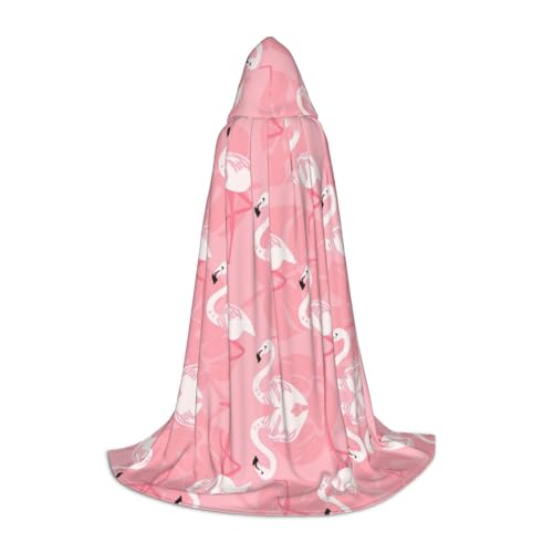 UVBDF Sommer-Flamingo-Palmenblätter-Halloween-Kostüm, Kapuzenumhang, Cosplay, Umhang mit Umhang, Zubehör, Karnevals-Must-Have UVBDF Sommer-Flamingo-Palmenblätter-Halloween-Kostüm, Kapuzenumhang, Cosplay, Umhang mit Umhang, Zubehör, Karnevals-Must-Have von UVBDF