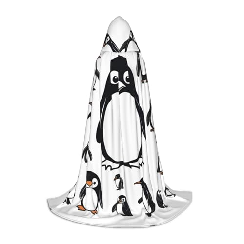 UVBDF Süßes Pinguin-Halloween-Kostüm, Kapuzenumhang, Cosplay, Umhang, Umhang, Accessoire, Karnevals-Must-Have UVBDF Süßes Pinguin-Halloween-Kostüm, Kapuzenumhang, Cosplay, Umhang, Umhang, Accessoire, Karnevals-Must-Have von UVBDF