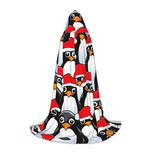 UVBDF Weihnachtspinguine, Halloween-Kostüm, Kapuzenumhang, Cosplay, Umhang mit Umhang, Zubehör, Karnevals-Must-Have von UVBDF