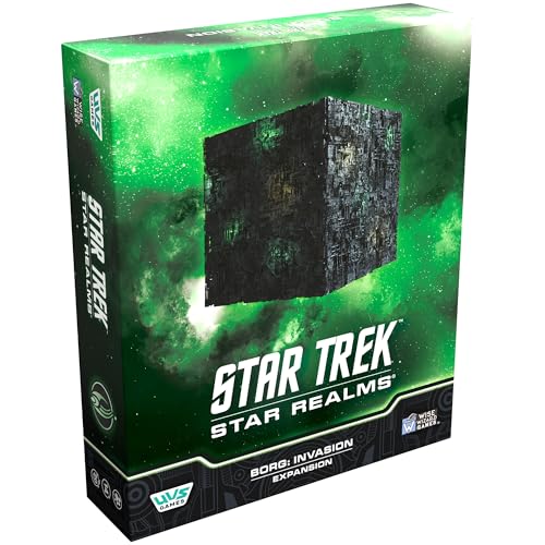 Star Trek: Star Realms – Borg Invasion – Erweiterungsdeck-Baukartenspiel, neue feindliche Bedrohung, Co-Op & Versus, Kampf im TCC-Stil, ab 14 Jahren, 2–4 Spieler von UVS Games