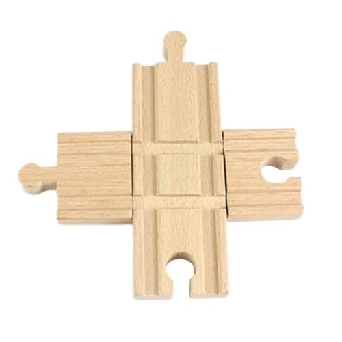 Holzbahngleise, Holzstrecke Cross Tracks Bahnhof Accessoire kompatibel mit einem großen klassischen Spielzeug, Expansionsbahnpack von UWEOTYYY