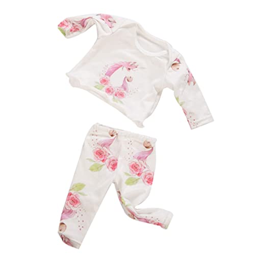 UWEOTYYY 18 Zoll Mädchen Puppenzubehör, Puppenpyjamas Anzug 18 Zoll Mädchen Alpaka Themen Pyjama Fashion Dolls Kleider Kleidung Mini Casual Outfit Kinder Spielzeug, Puppenkleider, Style11 von UWEOTYYY