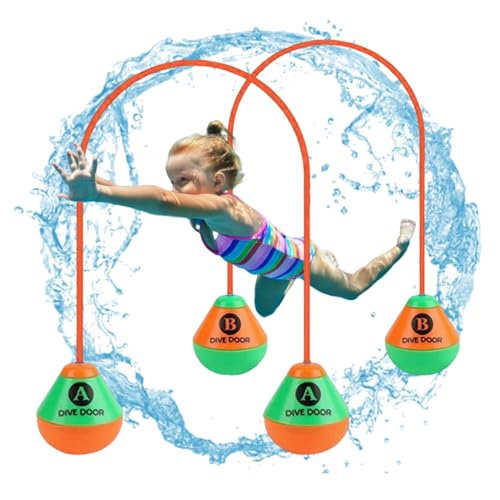 UWEOTYYY Schwimmbadsenkern, Schwimmspielzeug für Kindertürtür -Spielzeug Unterwasser -Tauchtür durch Poolring für Wasserspiel 1, 5 m*5 cm, 2pcs von UWEOTYYY