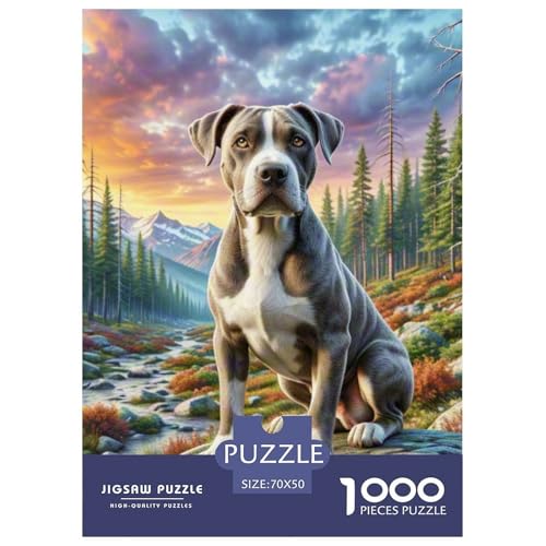 1000 Stück Englischer Springer Spaniel Puzzles Lernspiel Spielzeug Wohnungsdekoration Anspruchsvolles Hübsches Tier Puzzle Für Damen, Herren, Kinder Ab 14 Jahren 70x50cm/1000pcs von UXINYOUME