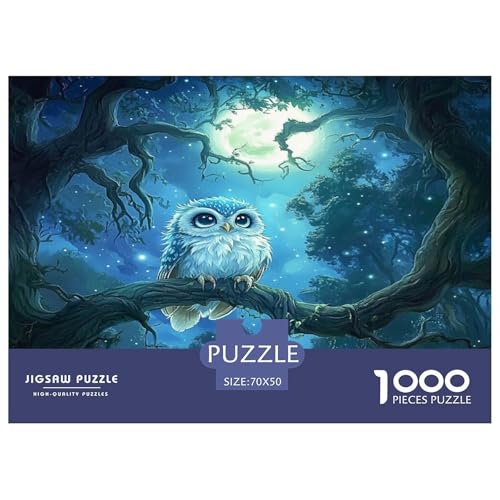 1000 Stück Eule Puzzles Lernspiel Spielzeug Wunderschönes DekoRatteteteteion Herausforderndes Tiere Puzzle Für Erwachsene Und Kinder 70x50cm/1000pcs von UXINYOUME
