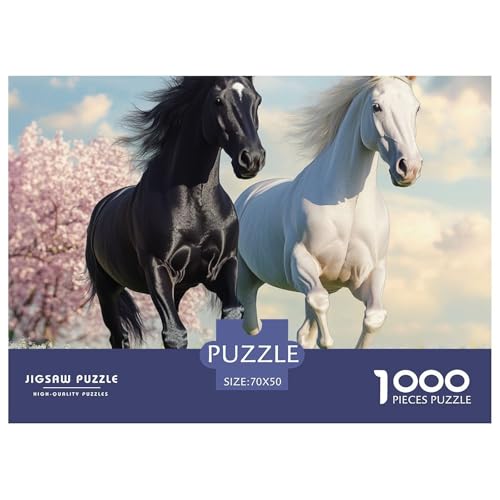 1000 Stück Fine Pferd Puzzle Perfekt Für Spieleabende Heimdekoration Herausforderndes Tiere Puzzle Für Damen, Herren, Kinder Ab 14 Jahren 70x50cm/1000pcs 1000 Stück Fine Pferd Puzzle Perfekt Für Spieleabende Heimdekoration Herausforderndes Tiere Puzzle Für Damen, Herren, Kinder Ab 14 Jahren 70x50cm/1000pcs von UXINYOUME