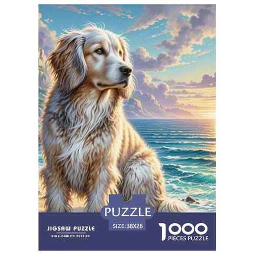 1000 Stück Saluki Puzzles Lernspiel Spielzeug Wohnungsdekoration Anspruchsvolles Hübsches Tier Puzzle Für Damen, Herren, Kinder Ab 14 Jahren 38x26cm/1000pcs von UXINYOUME