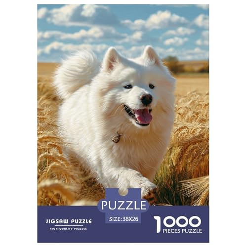 1000 Stück Süßer Hund Puzzles Lernspiel Spielzeug Heimdekoration Herausforderndes Hübsches Tier Puzzle Für Damen, Herren, Kinder Ab 14 Jahren 38x26cm/1000pcs von UXINYOUME