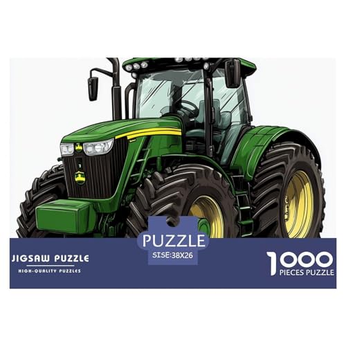 1000 Stück Traktor Puzzles Lernspiel Spielzeug Heimdekoration Herausforderndes Auto Puzzle Für Damen, Herren, Kinder Ab 14 Jahren 38x26cm/1000pcs von UXINYOUME