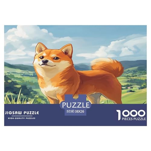 1000 Teile Akita Hund Puzzles Perfekt Für Spieleabende Wunderschönes DekoRatteteteteion Anspruchsvolles Tieres Puzzle Für Erwachsene Und Kinder 38x26cm/1000pcs von UXINYOUME