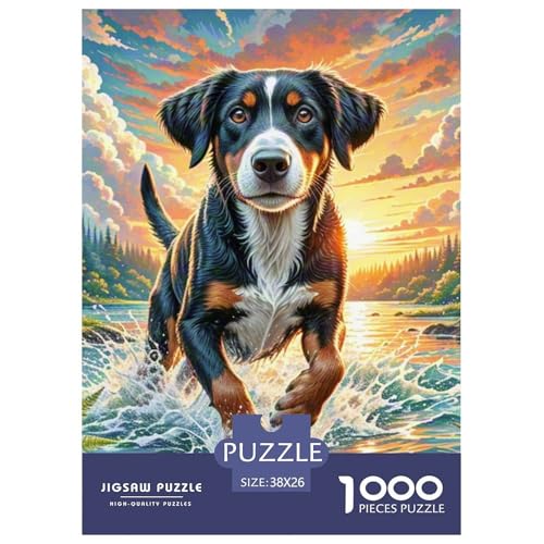 1000 Teile Englischer Springer Spaniel Puzzle Perfekt Für Spieleabende Wunderschönes Dekoration Herausforderndes Hübsches Tier Puzzle Für Erwachsene Teenager 38x26cm/1000pcs von UXINYOUME