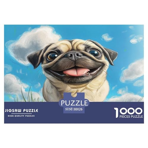1000 Teile Französische BullHundge Puzzles Perfekt Für Spieleabende Wohnungsdeko Herausforderndes Tieres Puzzle Für Erwachsene Teenager 38x26cm/1000pcs von UXINYOUME