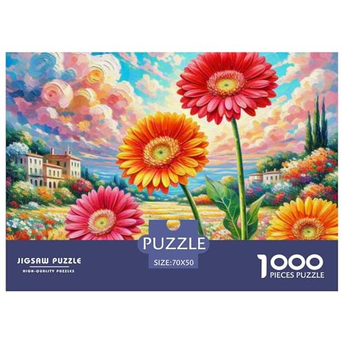 1000 Teile Gerbera Puzzle Perfekt Für Spieleabende Wohnungsdekoration Blumen Puzzle Perfekt Für Damen, Herren, Kinder Ab 14 Jahren 70x50cm/1000pcs 1000 Teile Gerbera Puzzle Perfekt Für Spieleabende Wohnungsdekoration Blumen Puzzle Perfekt Für Damen, Herren, Kinder Ab 14 Jahren 70x50cm/1000pcs von UXINYOUME