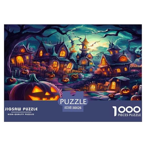 1000 Teile Halloween Dorf Puzzles Perfekt Für Spieleabende Wohnungsdeko Spooky Season Puzzle Perfekt Für Erwachsene Und Kinder 38x26cm/1000pcs 1000 Teile Halloween Dorf Puzzles Perfekt Für Spieleabende Wohnungsdeko Spooky Season Puzzle Perfekt Für Erwachsene Und Kinder 38x26cm/1000pcs von UXINYOUME
