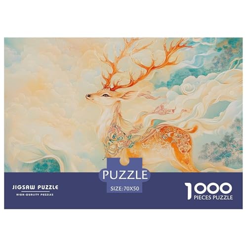 1000 Teile Hirsch Gott Puzzle Perfekt Für Spieleabende Wohnungsdekoration mythologisches Monster Puzzle Perfekt Für Damen, Herren, Kinder Ab 14 Jahren 70x50cm/1000pcs 1000 Teile Hirsch Gott Puzzle Perfekt Für Spieleabende Wohnungsdekoration mythologisches Monster Puzzle Perfekt Für Damen, Herren, Kinder Ab 14 Jahren 70x50cm/1000pcs von UXINYOUME