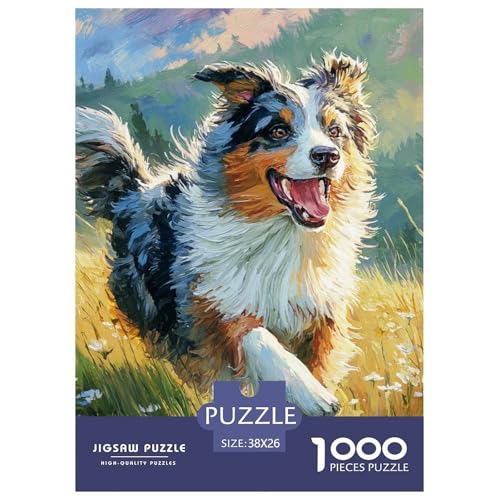 1000 Teile Hund als Haustier Puzzle Perfekt Für Spieleabende Wunderschönes Dekoration Herausforderndes Hübsches Tier Puzzle Für Erwachsene Teenager 38x26cm/1000pcs von UXINYOUME