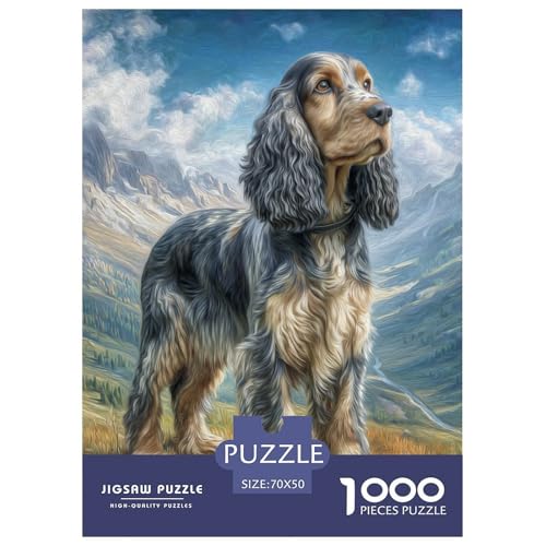 1000 Teile Hund als Haustier Puzzles Perfekt Für Spieleabende Wohnungsdekoration Hübsches Tier Puzzle Perfekt Für Erwachsene Und Kinder 70x50cm/1000pcs von UXINYOUME