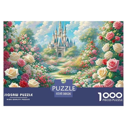 1000 Teile Rose Puzzles Perfekt Für Spieleabende Wunderschönes Dekoration Anspruchsvolles Blumen Puzzle Für Erwachsene Und Kinder 38x26cm/1000pcs von UXINYOUME