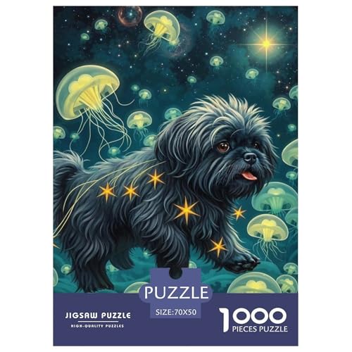 1000 Teile Shih Tzu Puzzle Lernspiel Spielzeug Wohnungsdekoration Cute Hund Puzzle Perfekt Für Damen, Herren, Kinder Ab 14 Jahren 70x50cm/1000pcs von UXINYOUME