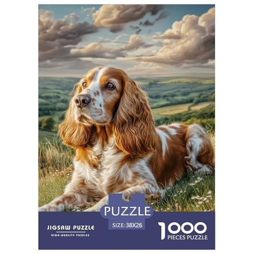 1000 Teile Süßer Haustierhund Puzzle Lernspiel Spielzeug Wunderschönes Dekoration Hübsches Tier Puzzle Perfekt Für Damen, Herren, Kinder Ab 14 Jahren 38x26cm/1000pcs von UXINYOUME