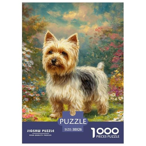 1000 Teile Süßer Haustierhund Puzzle Lernspiel Spielzeug Wunderschönes Dekoration Hübsches Tier Puzzle Perfekt Für Damen, Herren, Kinder Ab 14 Jahren 38x26cm/1000pcs von UXINYOUME