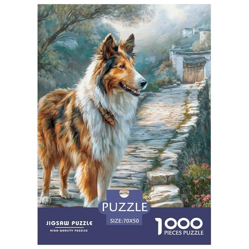 1000 Teile Süßer Haustierhund Puzzle Perfekt Für Spieleabende Wohnungsdekoration Hübsches Tier Puzzle Perfekt Für Damen, Herren, Kinder Ab 14 Jahren 70x50cm/1000pcs von UXINYOUME