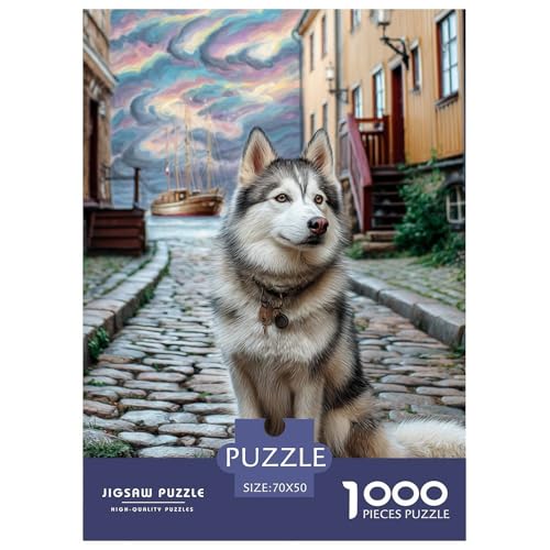 1000 Teile Süßer Haustierhund Puzzle Perfekt Für Spieleabende Wohnungsdekoration Hübsches Tier Puzzle Perfekt Für Damen, Herren, Kinder Ab 14 Jahren 70x50cm/1000pcs von UXINYOUME