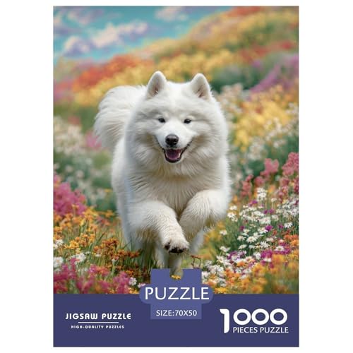 1000 Teile Süßer Haustierhund Puzzle Perfekt Für Spieleabende Wohnungsdekoration Hübsches Tier Puzzle Perfekt Für Damen, Herren, Kinder Ab 14 Jahren 70x50cm/1000pcs von UXINYOUME