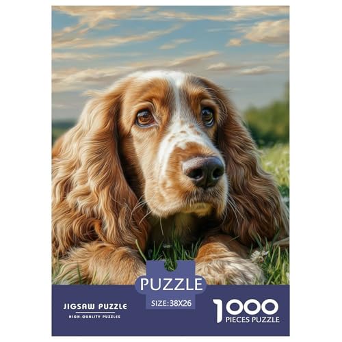 1000 Teile Süßer Haustierhund Puzzles Lernspiel Spielzeug Wohnungsdekoration Anspruchsvolles Hübsches Tier Puzzle Für Damen, Herren, Kinder Ab 14 Jahren 38x26cm/1000pcs von UXINYOUME
