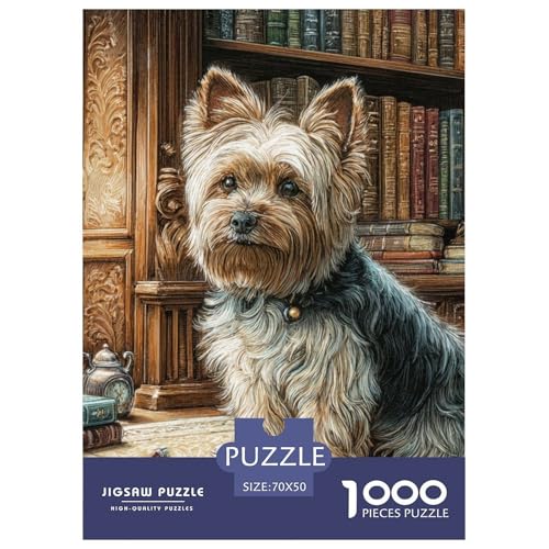 1000 Teile Süßer Haustierhund Puzzles Perfekt Für Spieleabende Wohnungsdekoration Hübsches Tier Puzzle Perfekt Für Erwachsene Und Kinder 70x50cm/1000pcs von UXINYOUME