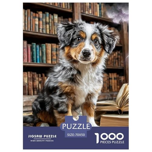 1000 Teile Süßer Haustierhund Puzzles Perfekt Für Spieleabende Wohnungsdekoration Hübsches Tier Puzzle Perfekt Für Erwachsene Und Kinder 70x50cm/1000pcs von UXINYOUME