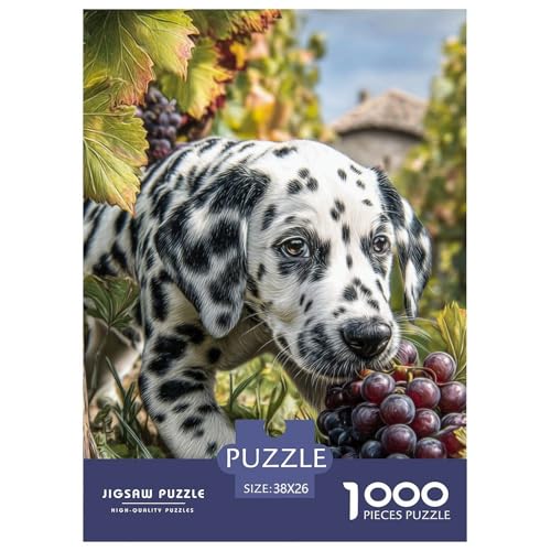 1000 Teile Süßer Hund Puzzle Perfekt Für Spieleabende Wohnungsdekoration Hübsches Tier Puzzle Perfekt Für Damen, Herren, Kinder Ab 14 Jahren 38x26cm/1000pcs von UXINYOUME