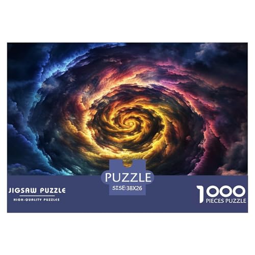 1000 Teile Vortex Puzzle Perfekt Für Spieleabende HeimdekoRatteteteteion Anspruchsvolles Portal Puzzle Für Damen, Herren, Kinder Ab 14 Jahren 38x26cm/1000pcs von UXINYOUME