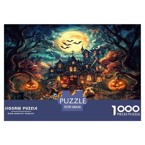 1000-teiliges Halloween Dorf Puzzle Familien-Puzzlespiel HeimdekoRatteteteteion Anspruchsvolles Spooky Season Puzzle Für Damen, Herren, Kinder Ab 14 Jahren 38x26cm/1000pcs 1000-teiliges Halloween Dorf Puzzle Familien-Puzzlespiel HeimdekoRatteteteteion Anspruchsvolles Spooky Season Puzzle Für Damen, Herren, Kinder Ab 14 Jahren 38x26cm/1000pcs von UXINYOUME