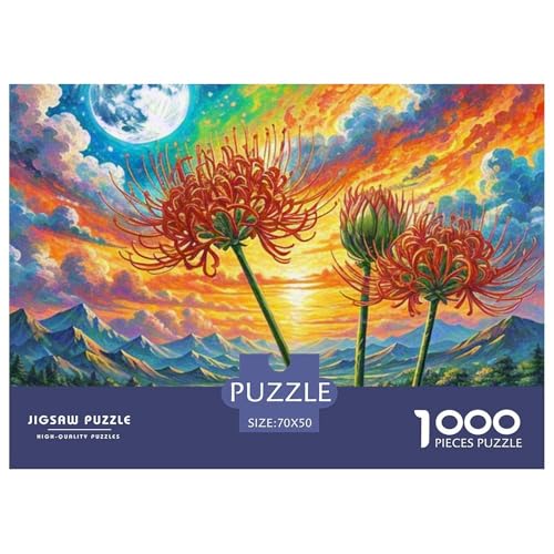 1000-teiliges Protea Cynaroides Puzzles Lernspiel Spielzeug Wunderschönes Dekoration Anspruchsvolles Blumen Puzzle Für Erwachsene Und Kinder 70x50cm/1000pcs von UXINYOUME