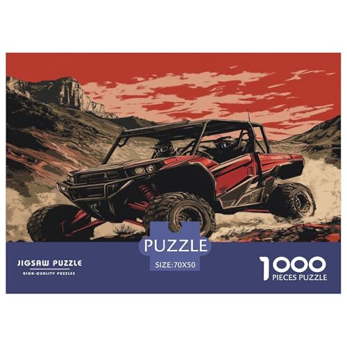 Berg-Offroad-Fahrzeug Puzzles Familien-Puzzlespiel Wunderschönes DekoRatteteteteion 1000 Teile Herausforderndes ORV Puzzle Für Damen, Herren, Kinder Ab 14 Jahren 70x50cm/1000pcs von UXINYOUME