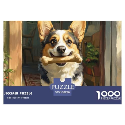 Corgi Puzzle Lernspiel Spielzeug Heimdekoration 1000-teiliges Anspruchsvolles HundsPuzzle Für Damen, Herren, Kinder Ab 14 Jahren 38x26cm/1000pcs Corgi Puzzle Lernspiel Spielzeug Heimdekoration 1000-teiliges Anspruchsvolles HundsPuzzle Für Damen, Herren, Kinder Ab 14 Jahren 38x26cm/1000pcs von UXINYOUME