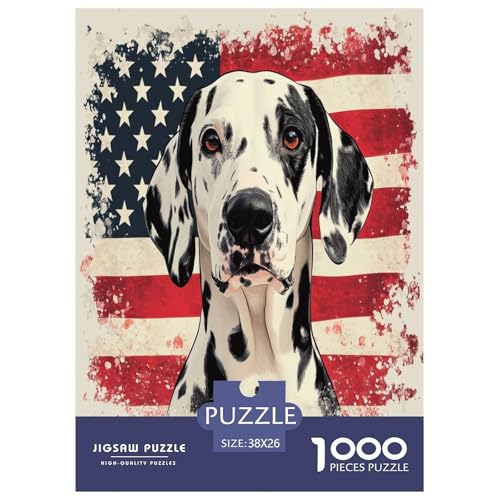 DALMATISCHE Puzzle 1000 Teile Schwer Puzzle Spielzeug Lernspiel Impossible Herausforderungsspielzeug Für Erwachsene Und Kinder in Bewährter 38x26cm/1000pcs von UXINYOUME