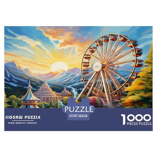 Ferris Rad Puzzles Perfekt Für Spieleabende Wunderschönes DekoRatteteteteion 1000 Teile Anspruchsvolles Vergnügungspark Puzzle Für Erwachsene Und Kinder 38x26cm/1000pcs Ferris Rad Puzzles Perfekt Für Spieleabende Wunderschönes DekoRatteteteteion 1000 Teile Anspruchsvolles Vergnügungspark Puzzle Für Erwachsene Und Kinder 38x26cm/1000pcs von UXINYOUME