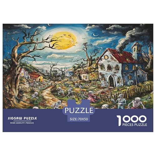 Halloween Dorf Puzzles Familien-Puzzlespiel Wohnungsdeko 1000-teiliges Herausforderndes Spooky Season Puzzle Für Erwachsene Und Kinder 70x50cm/1000pcs Halloween Dorf Puzzles Familien-Puzzlespiel Wohnungsdeko 1000-teiliges Herausforderndes Spooky Season Puzzle Für Erwachsene Und Kinder 70x50cm/1000pcs von UXINYOUME