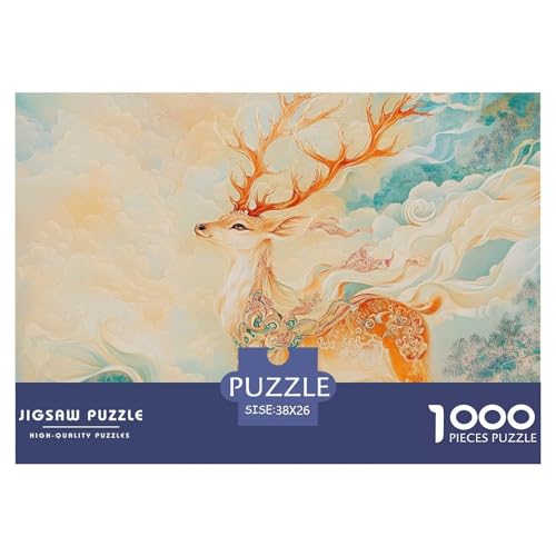 Hirsch Gott Puzzles Perfekt Für Spieleabende Heimdekoration 1000 Stück Herausforderndes mythologisches Monster Puzzle Für Damen, Herren, Kinder Ab 14 Jahren 38x26cm/1000pcs Hirsch Gott Puzzles Perfekt Für Spieleabende Heimdekoration 1000 Stück Herausforderndes mythologisches Monster Puzzle Für Damen, Herren, Kinder Ab 14 Jahren 38x26cm/1000pcs von UXINYOUME