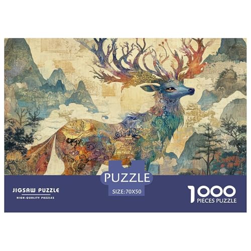 Hirsch Gott Puzzles Perfekt Für Spieleabende Wunderschönes Dekoration 1000-teiliges Anspruchsvolles mythologisches Monster Puzzle Für Erwachsene Teenager 70x50cm/1000pcs Hirsch Gott Puzzles Perfekt Für Spieleabende Wunderschönes Dekoration 1000-teiliges Anspruchsvolles mythologisches Monster Puzzle Für Erwachsene Teenager 70x50cm/1000pcs von UXINYOUME