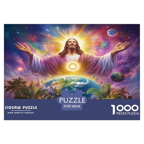 Jesus Puzzle Lernspiel Spielzeug HeimdekoRatteteteteion 1000-teiliges Anspruchsvolles DeitiesPuzzle Für Damen, Herren, Kinder Ab 14 Jahren 38x26cm/1000pcs Jesus Puzzle Lernspiel Spielzeug HeimdekoRatteteteteion 1000-teiliges Anspruchsvolles DeitiesPuzzle Für Damen, Herren, Kinder Ab 14 Jahren 38x26cm/1000pcs von UXINYOUME